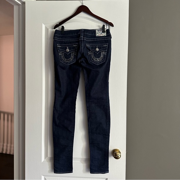 True Religion US 27 Julie Skinny Jeans with Rhinestones - Picture 13 of 15